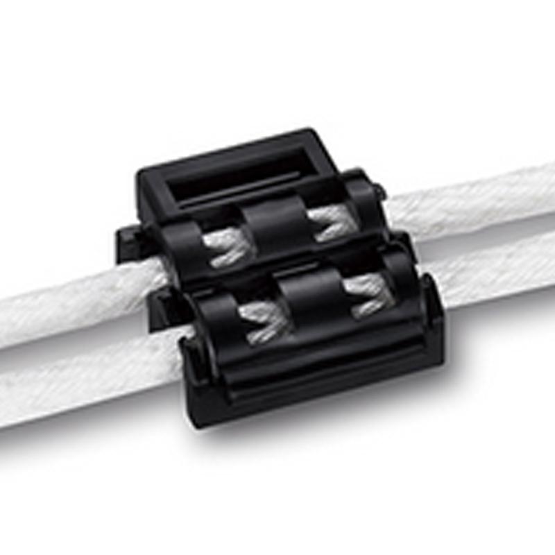 ロープ固定具 ジザイフィックス 50個入 RK4-PC-W ロープ径4mm用