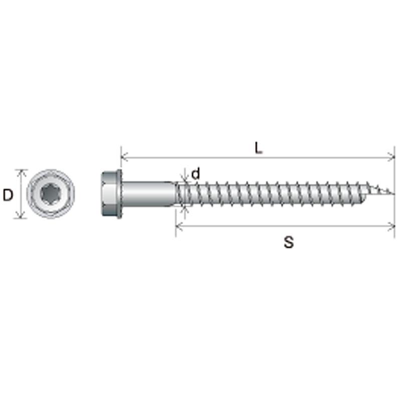 鋼板留めビス パネリード鋼 PK8-120 8x120mm 鋼板-9mm 50本入 木造建築用 シネジック アミ 代引不可 :516235 ...