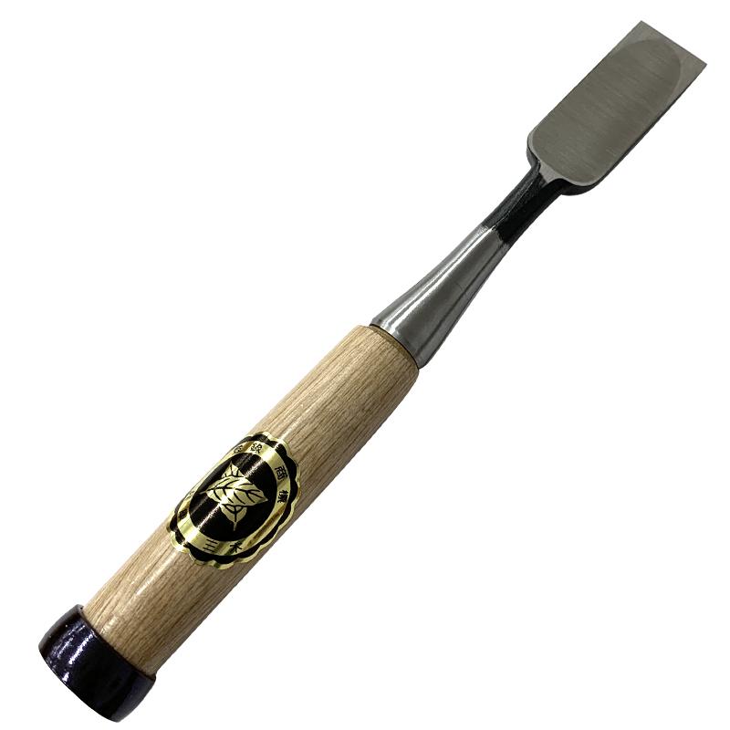 大内追入りノミ 大内鑿 追入れノミ 24mm 芯持 白樫柄 追い入れのみ 大工工具 三