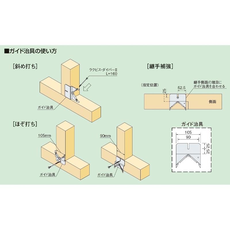 ラクビス・ダイバー2 L=100 100本入 AX621000 2.5kN-3.0kN 仕口 継ぎ手 接合 木ビス タナカ TANAKA アM ...