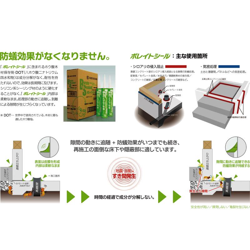 ホウ酸防蟻気密シーリング剤 ボレイトシール 330ml シロアリ対策