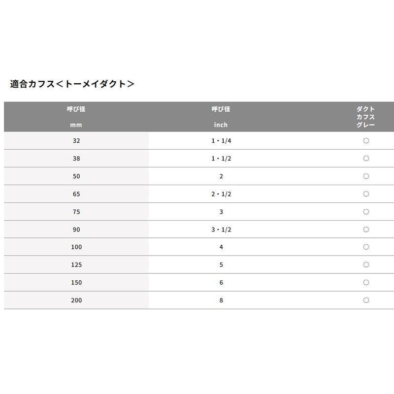 ダクトホース TACトーメイダクト 呼び径200mm 1mから 21121-200 空気設備用 集塵 送排気用 トータク VANN 代引不可 個人宅配送不可_4