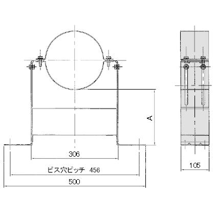 ホンマ製作所 黒耐熱 ステンレス 壁面取付金具 直径200mm用 No.X0257