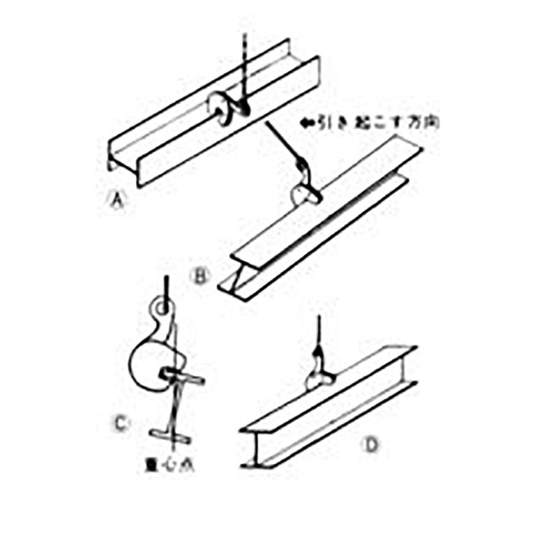日本クランプ 縦吊り専用クランプ ASTタイプ 簡易型 形鋼吊り専用 AST1