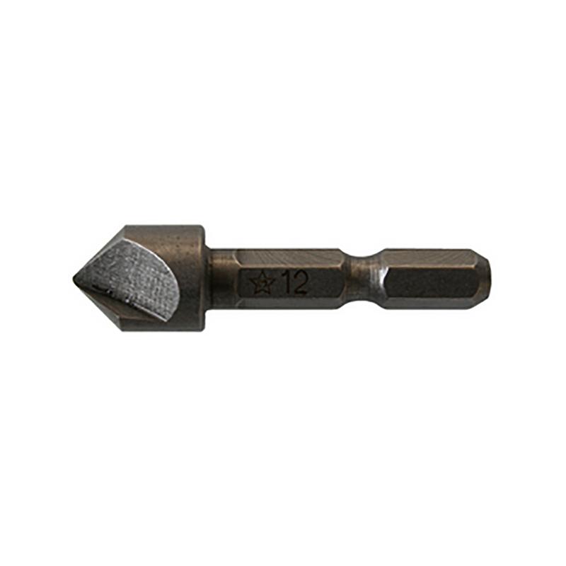 STAR-M No.5007 ハイス六角軸 面取カッター 8mm 六角軸6.35mm 全長44mm