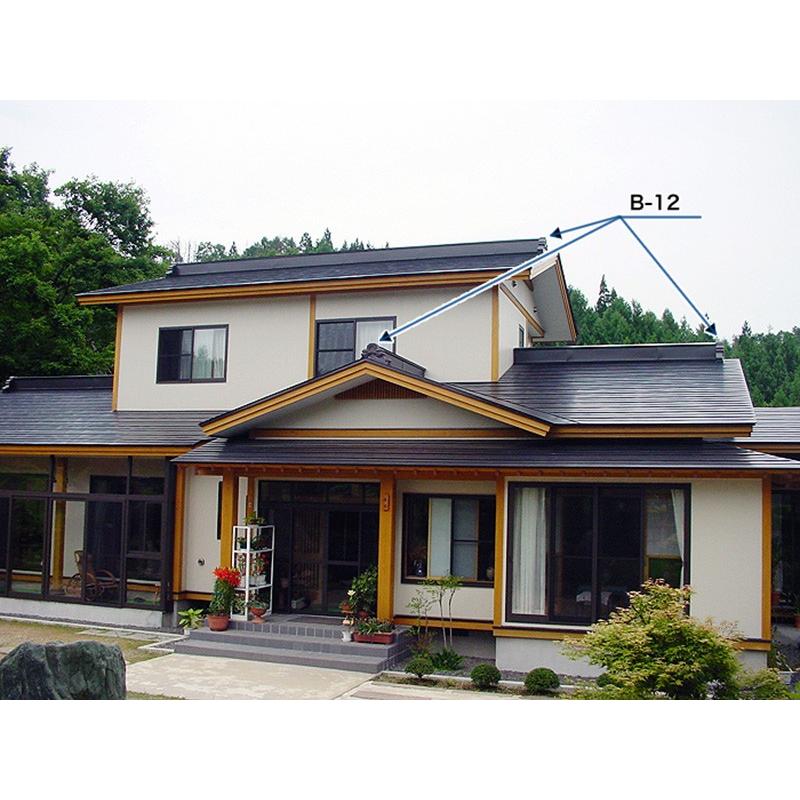 屋根装飾 鬼飾り 主棟用守護鬼 B 12 ガルバリウム生地色 お写真と実際の生地 色は違います 2個入 勾配自在型 推奨箱棟 W 75型 和風 護国 アミ 代引不可 プラスワイズ建築 通販 Yahoo ショッピング