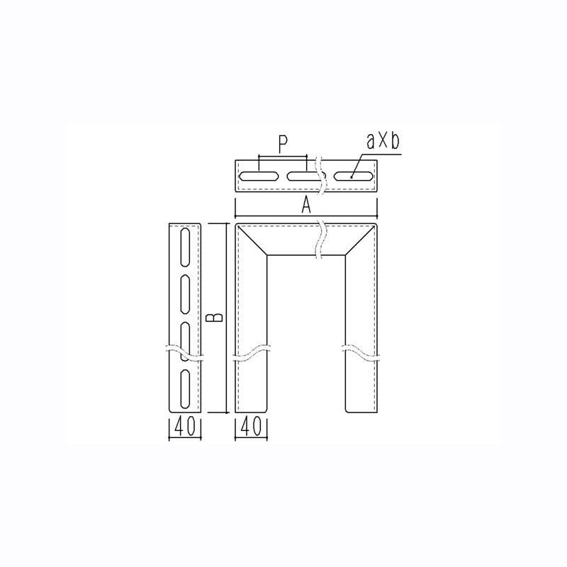 補強金物 アングルブラケット M型 M-240-S 240×300 SUS-304 10個入 21392200 野島角清 アMD_1