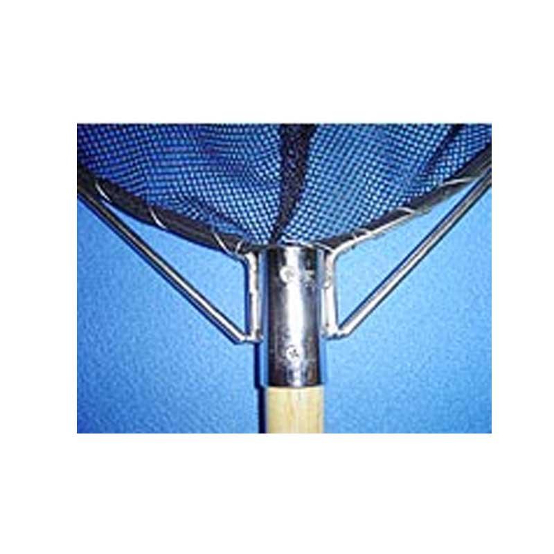 玉網 養魚用 ステンレス 二重枠 三角玉網 首補強 網目3mm 前幅45cm 深