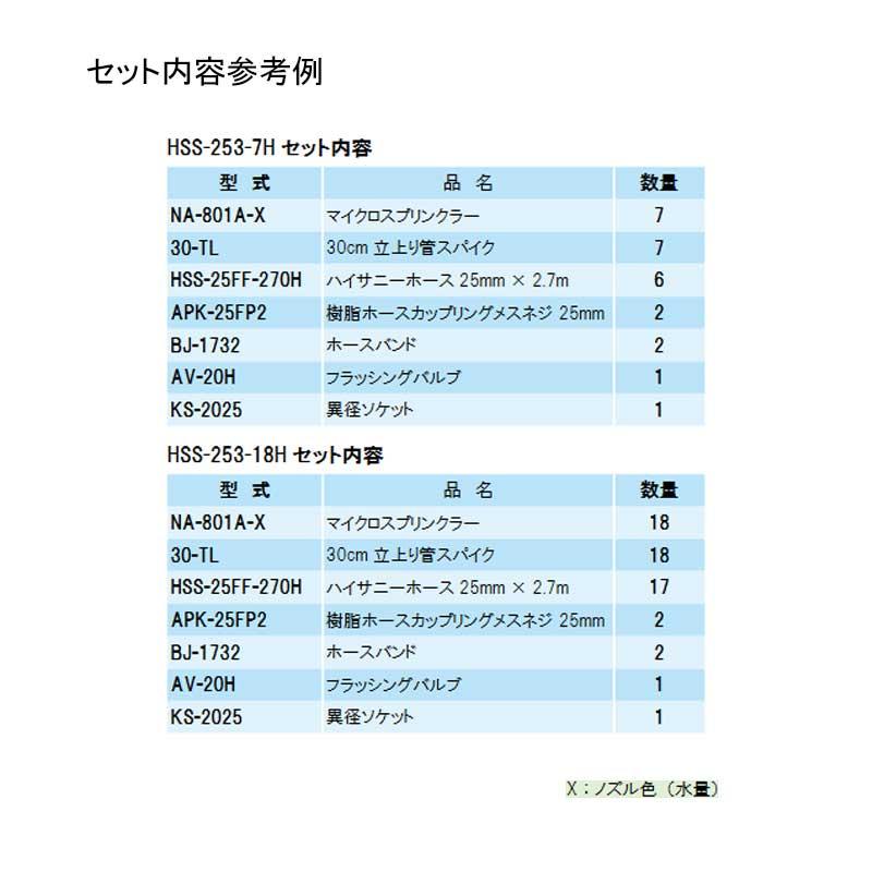 立上げ式スプリンクラーセット 育苗用 30cm 14本立セット NA-801付 HSS-253-14H 仕様選択5 温水 育苗 イリテック カ施 代不 個人宅配送不可_1