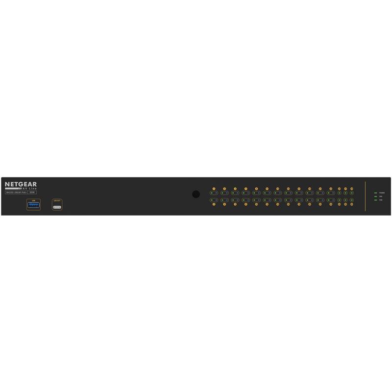 NETGEAR GSM4230P-100AJS ProAV向けPoE+対応 (300W) 1Gポート×26 SFP