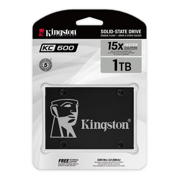 公式販売品 キングストン SKC600/1024G KC600 Series 2.5inch SATA3 SSD 1024GB 7mm厚 (7mm → 9.5mm変換アダプタ無し) 3D TL…