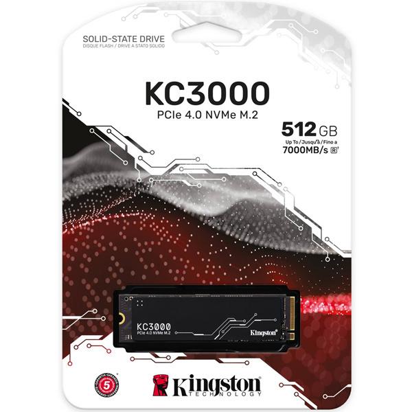 キングストン SKC3000S/512G KC3000 PCIe 4.0 NVMe M.2 SSD 512GB 3D TLC NAND 最大読取7000MB/ 秒、最大書込3900MB/ 秒｜plusyu｜03