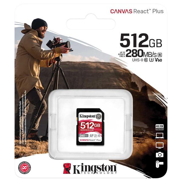 キングストン SDR2V6/512GB Canvas React Plus V60 SD メモリカード512GB｜plusyu｜03