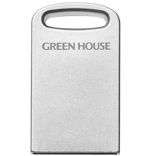 GREEN HOUSE GH-UF3MB8G-SV アルミボディ小型USB3.1(Gen1)メモリー 8GB シルバー｜plusyu