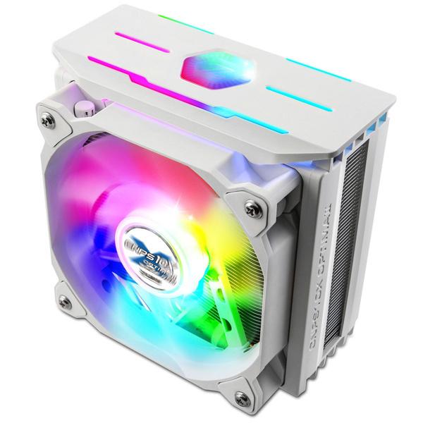 ZALMAN CNPS10X OPTIMA II WHITE RGB デュアルブレードファン採用スリムサイドフローCPUクーラー ホワイト｜plusyu