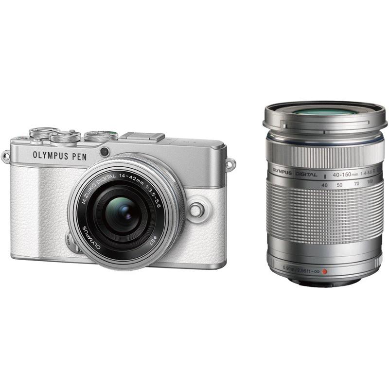 OLYMPUS E-P7WZK WHT ミラーレス一眼カメラ PEN E-P7 EZダブルズーム 