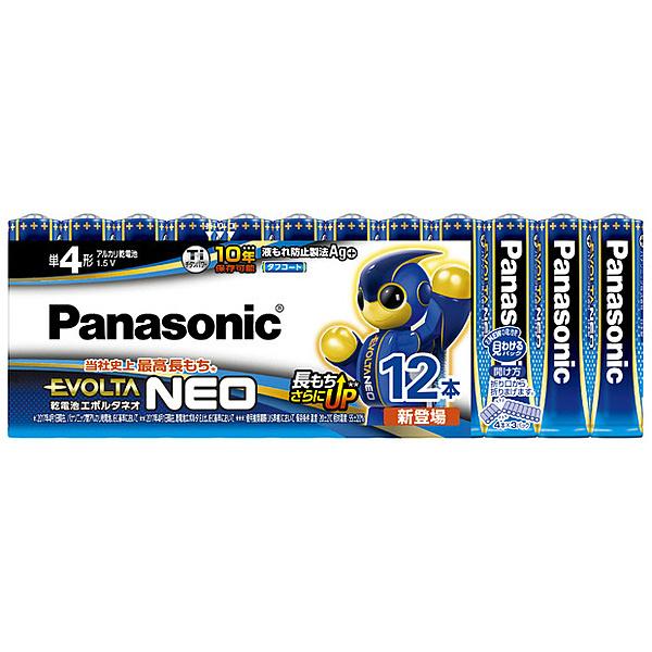 Panasonic LR03NJ/12SW 乾電池エボルタネオ 単4形 12本シュリンクパック｜plusyu