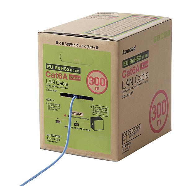 ELECOM LD-GPAL/BU300RS LANケーブル/ CAT6A対応/ EU RoHS指令準拠