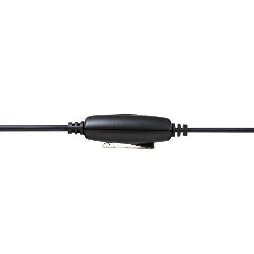 ELECOM HS-NB03SUBK 有線ヘッドセット/ 両耳ネックバンド/ USB-A/ 1.8m/ ブラック｜plusyu｜10