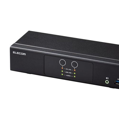 ELECOM KVM-NHUS2 パソコン切替器(KVM)/ HDMI/ 2ポートの画像