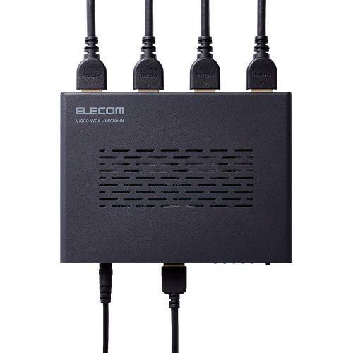 ELECOM VSP-VWCHD14BK ビデオウォールコントローラー/ HDMI(出力)4ポート/ メタル/ ブラック｜plusyu｜10