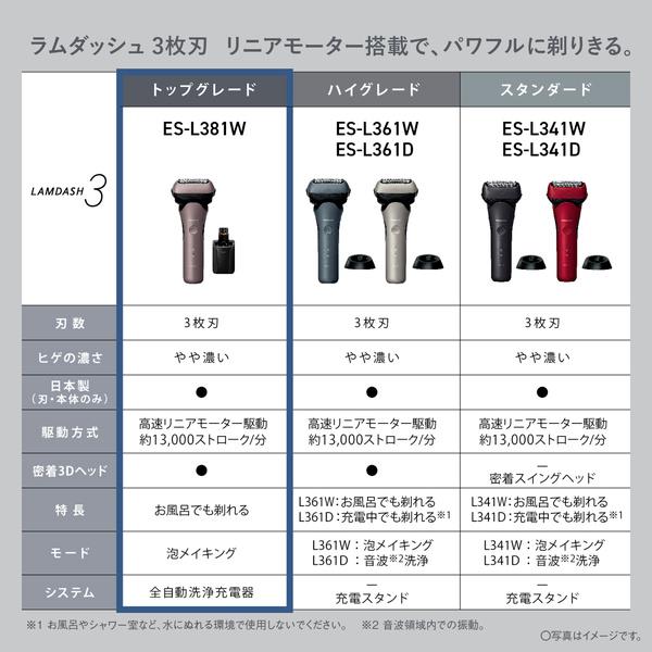 Panasonic ES-L381W-N ラムダッシュ 3枚刃（ブラウンゴールド） : PLUS