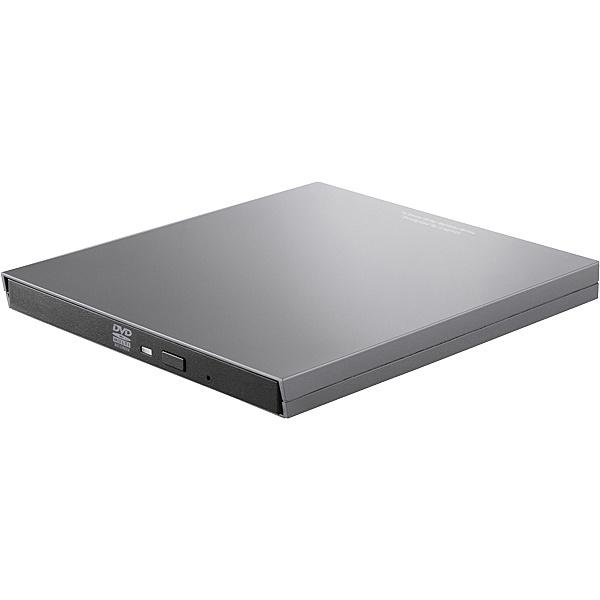 Logitec LDR-PVB8U3MSV ポータブルDVDディスクドライブ/ M-DISC対応/ TypeCケーブル付/ USB3.0/ シルバー｜plusyu