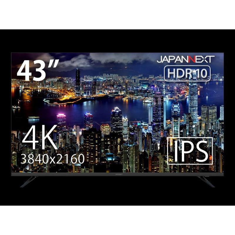 【在庫目安：お取り寄せ】 JAPANNEXT JN-IPS4300TUHDR 43型/ 3840×2160/ HDMI / ブラック/  スピーカー：あり PLUS YU - 通販 - PayPayモール