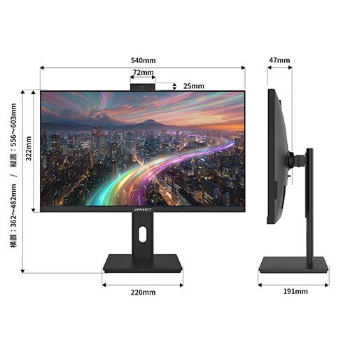 JAPANNEXT JN-IPS238F-HSPC6-CMS 液晶ディスプレイ 23.8型/ 1920×1080/ HDMI×1、DP×1、USB-C×1/ ブラック/ スピーカー…_3