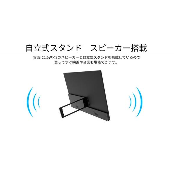 JAPANNEXT JN-MD-IPS133WQHDP 液晶ディスプレイ 13.3型/ 3200×1800/ miniHDMI×1、USB Type-C×2/ ブラック/ スピーカ…｜plusyu｜03