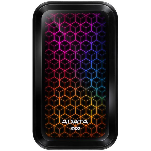 特价！ A-DATA Technology ASE770G-1TU32G2-CBK SE770G 1TB 外付けSSD USB3.2 Gen2 Type-C RGB LED搭載 3年保証