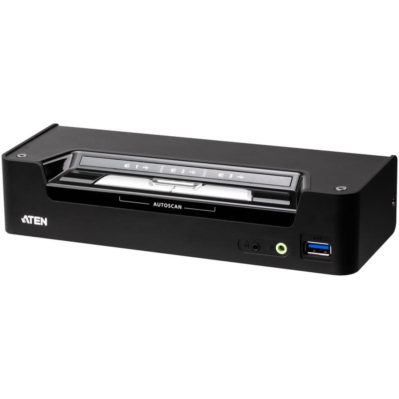 ATEN CS1953 3ポートUSB-C/ DisplayPort ハイブリッドKVMPスイッチ（PD 3.0対応）
