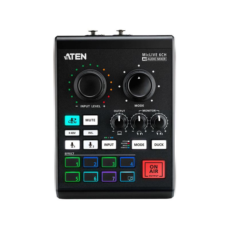 ATEN UC8000 ポッドキャスト用AIオーディオミキサー MicLIVE