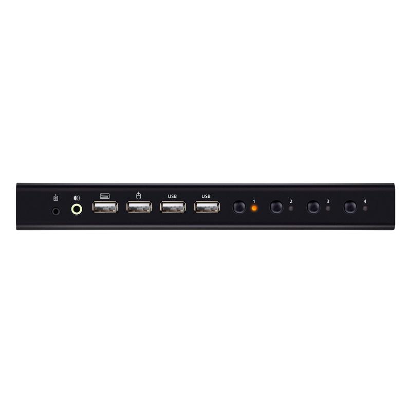 ATEN CS784H 4ポート USB HDMI KVMPスイッチ（4K60p、2ポートUSB 2.0ハブ搭載）の画像