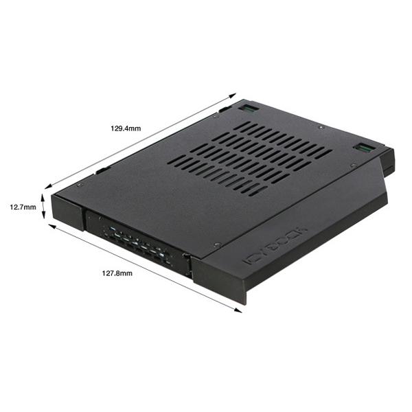 MB411SPO-1B ICY DOCK 2.5 インチHDD / SSD搭載用リムーバブルケース　スリムODDベイサイズ_4