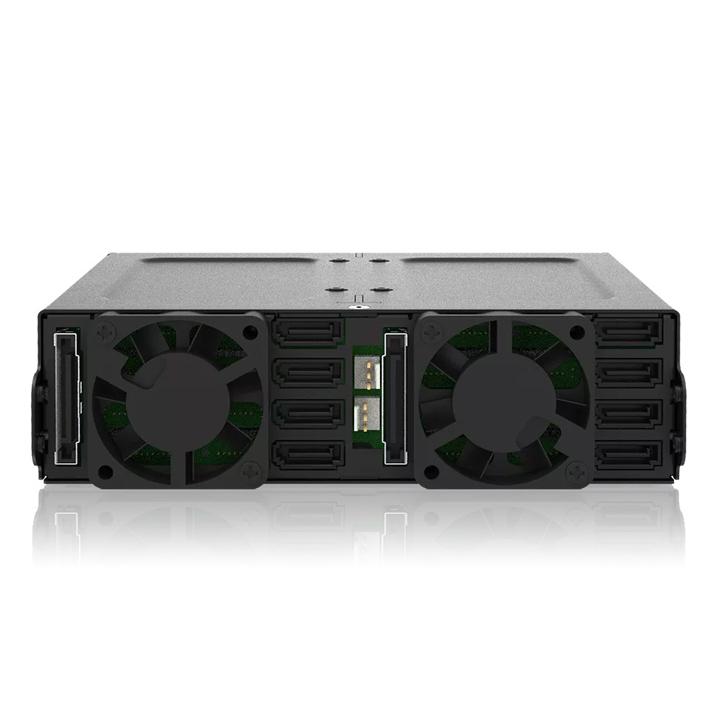 ICY DOCK MB038SP-B 8 x 2.5インチ SAS/ SATA HDD/ SSD搭載用リムーバブルケース 5.25インチベイサイズ_2