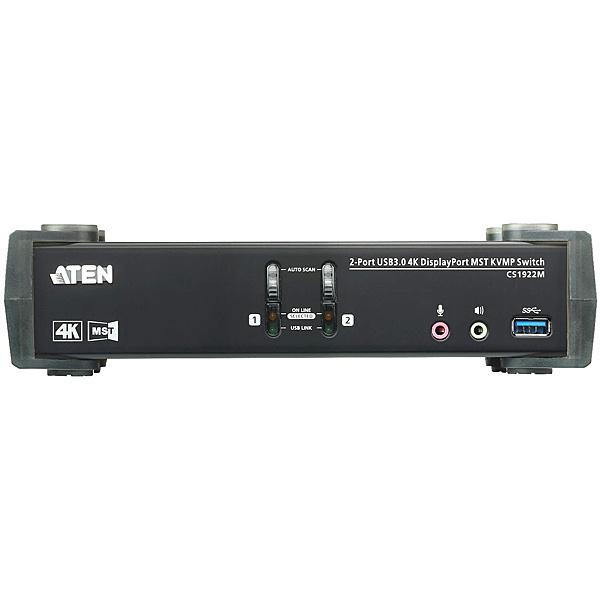 ATEN CS1922M USB3.0ハブ搭載 DCI 4K対応 2ポートUSB DisplayPort MST KVMPスイッチの画像