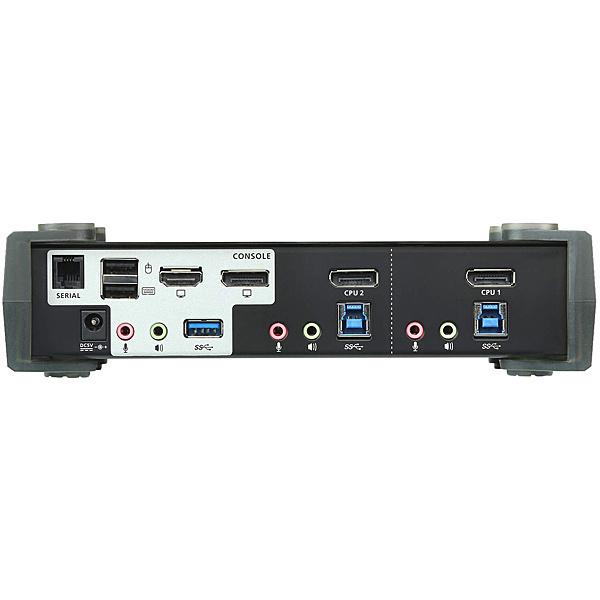ATEN CS1922M USB3.0ハブ搭載 DCI 4K対応 2ポートUSB DisplayPort MST KVMPスイッチの画像