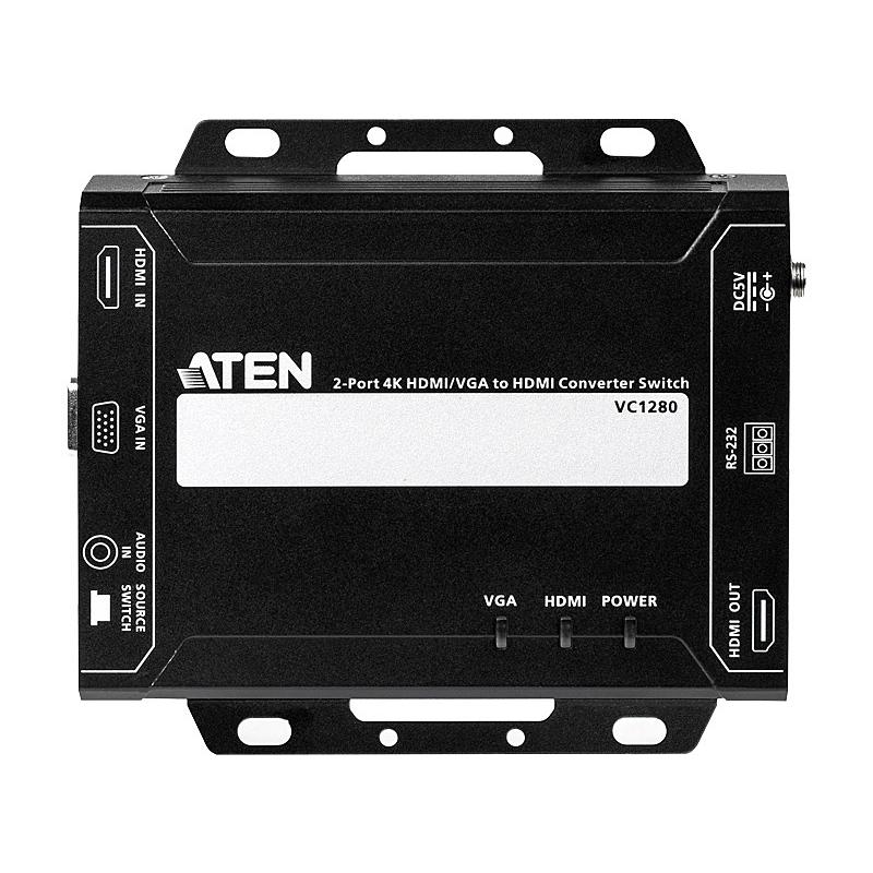 ATEN VC1280 2ポート HDMI/ VGA→HDMIコンバータースイッチ（4K対応）の画像