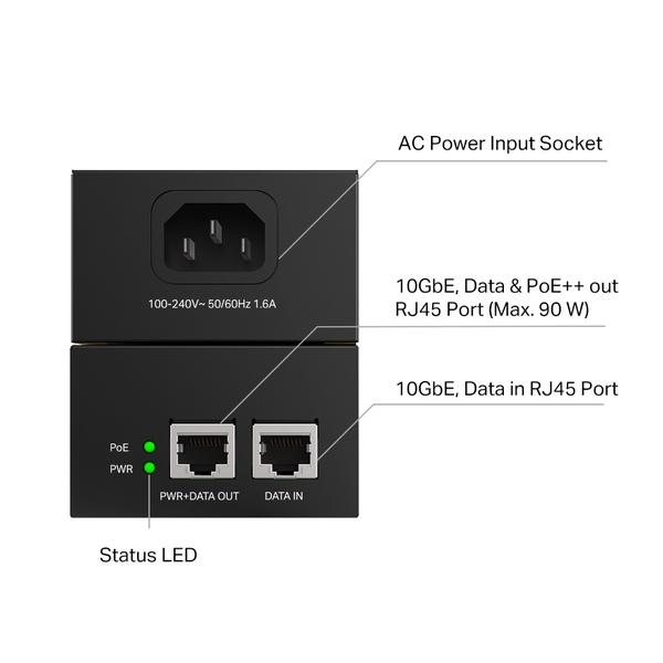 TP-LINK POE380S(UN) Omada PoE++インジェクター_2