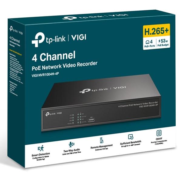 TP-LINK VIGI NVR1004H-4P VIGI 4チャンネル PoE+ ネットワークビデオレコーダー｜plusyu｜04