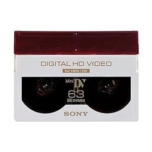 SONY(VAIO) DVM63HD ミニDVカセット デジタルHD対応 63分 ICメモリーなし 単品モデル｜plusyu