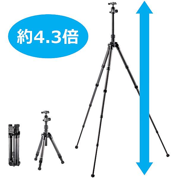 ベルボン 325181 トラベルカーボン三脚 UTC-63II AS｜plusyu｜04