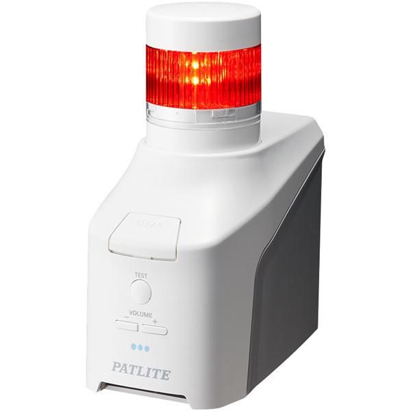 パトライト NHV6-1D-R 音声対応ネットワーク制御信号灯 直径60mm/ 1段/ 赤/ デジタルIO搭載モデル/ ACアダプタ付属…