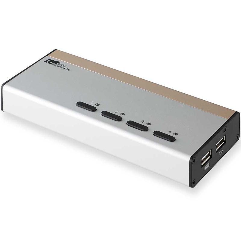 ラトックシステム RS-430UDA DVIパソコン切替器（4台用）