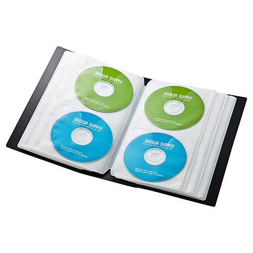 サンワサプライ FCD-FL120BK DVD・CDファイルケース（120枚収納・ブラック）｜plusyu｜02