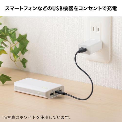 サンワサプライ ACA-IP86BK USB充電器（1A・ブラック）｜plusyu｜04