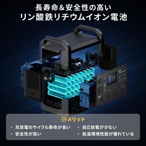 サンワサプライ BTL-RDC38 ポータブル電源（1536Wh・AC1600W） : PLUS
