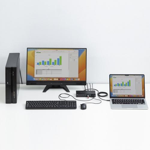 サンワサプライ SW-KVM2DK Type-C接続・HDMI接続対応パソコン切替器（エミュレーション非搭載）_12