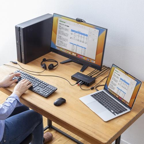 サンワサプライ SW-KVM2DK Type-C接続・HDMI接続対応パソコン切替器（エミュレーション非搭載）_14